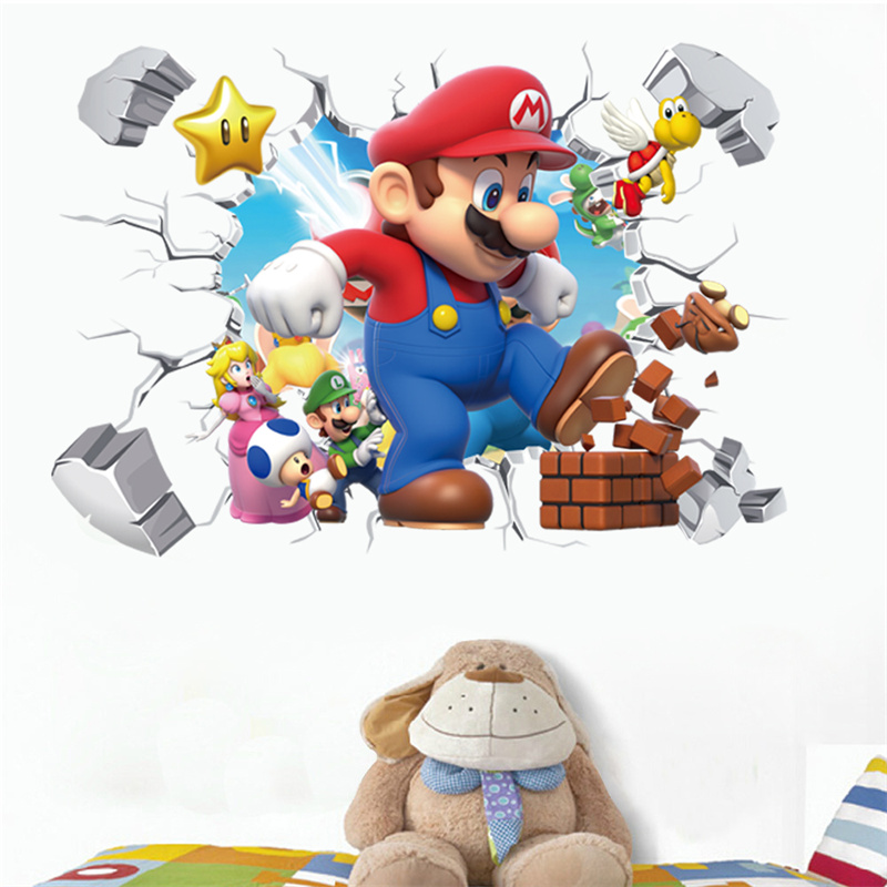 Baby Nursery Set Furniture - Autocollant mural 3D de personnages de