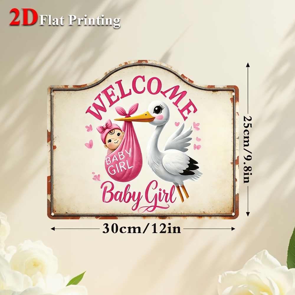 Baby Nursery Pink - 1 pièce d'art décoratif 2D plat
