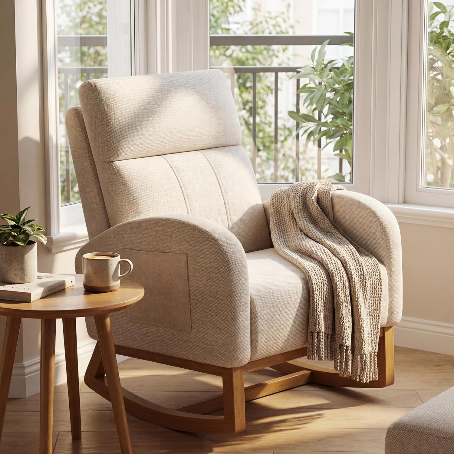 Rocking Chair Nursery - # Fauteuil à bascule confortable à