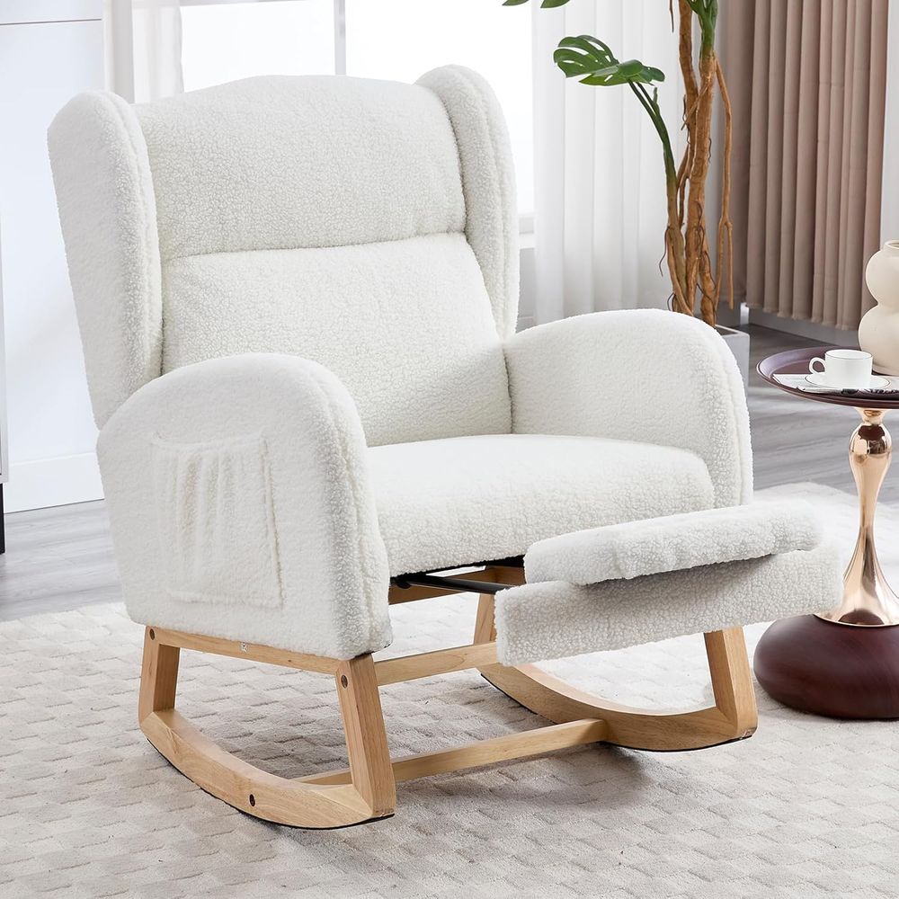 Rocking Chair Nursery - Fauteuil à bascule rembourré pour chambre