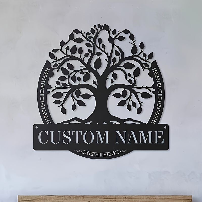 Baby Name Wall Art - Art mural en métal personnalisé de