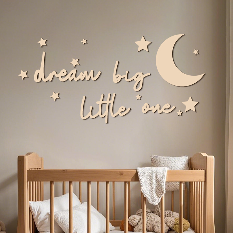 Baby Nursery Modern - Dream Big Little One – autocollants