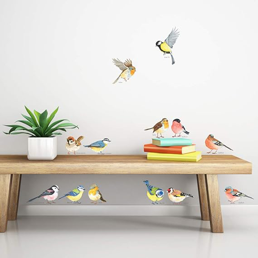 Baby Nursery Set Furniture - Autocollant mural avec petits oiseaux, 13