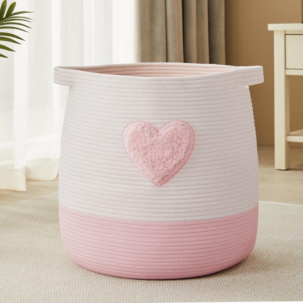 Baby Nursery Pink - Panier à linge rose pour enfants