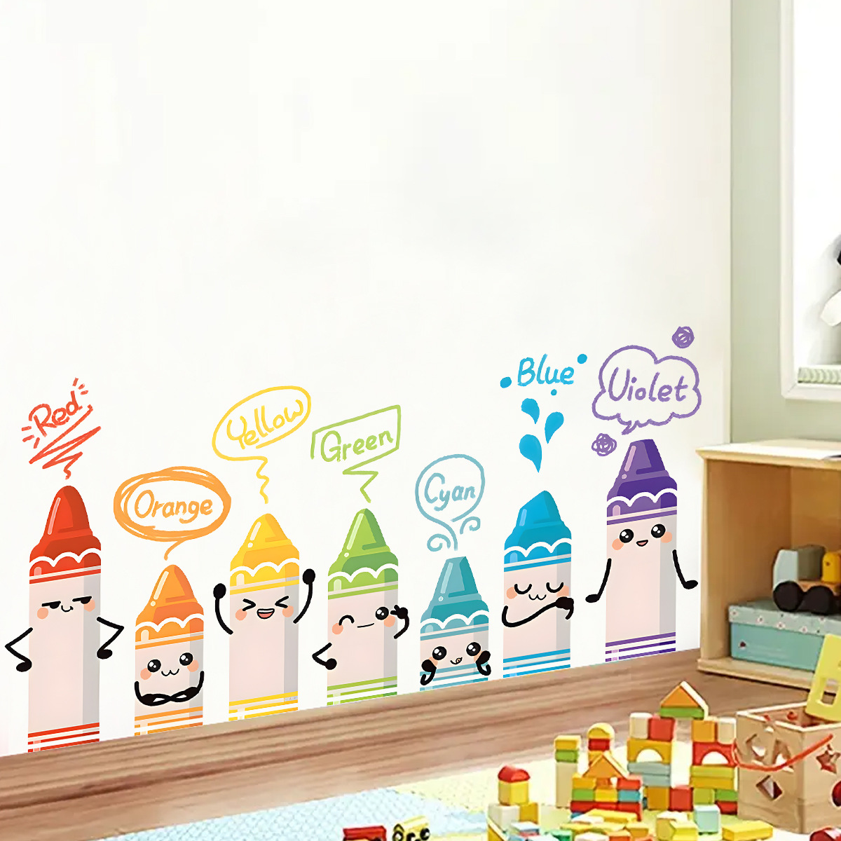 Baby Nursery Set Furniture - Autocollants Muraux à Motif de Crayon