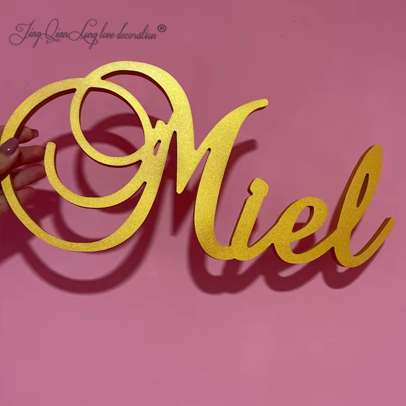 Baby Nursery Name Letters - Panneau de nom en bois personnalisé,