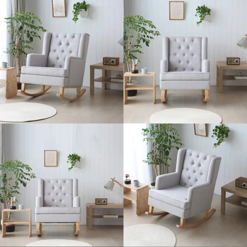 Rocking Chair Nursery - Chaise à bascule moderne personnalisée en
