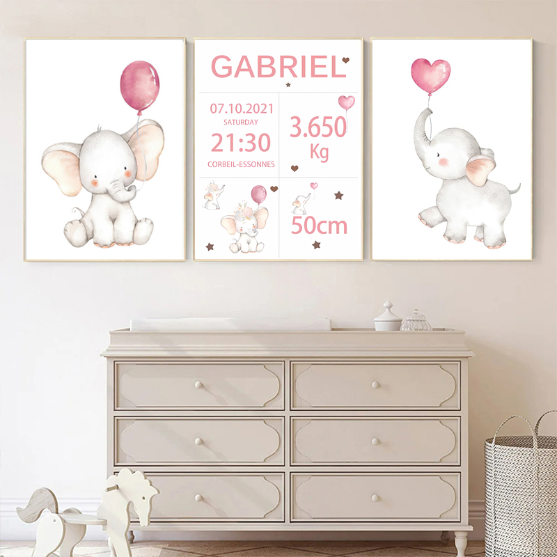 Baby Nursery Pink - Toile de peinture sur toile rose