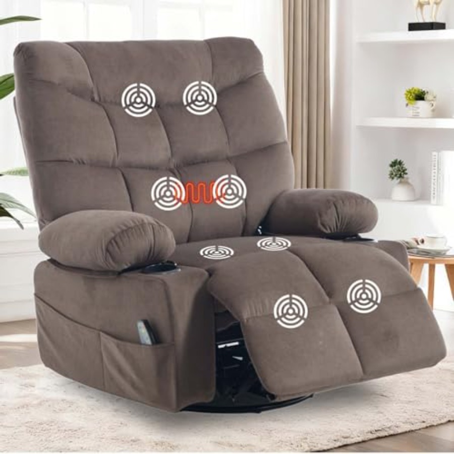 Rocking Chair Nursery - Fauteuil de massage pivotant et à