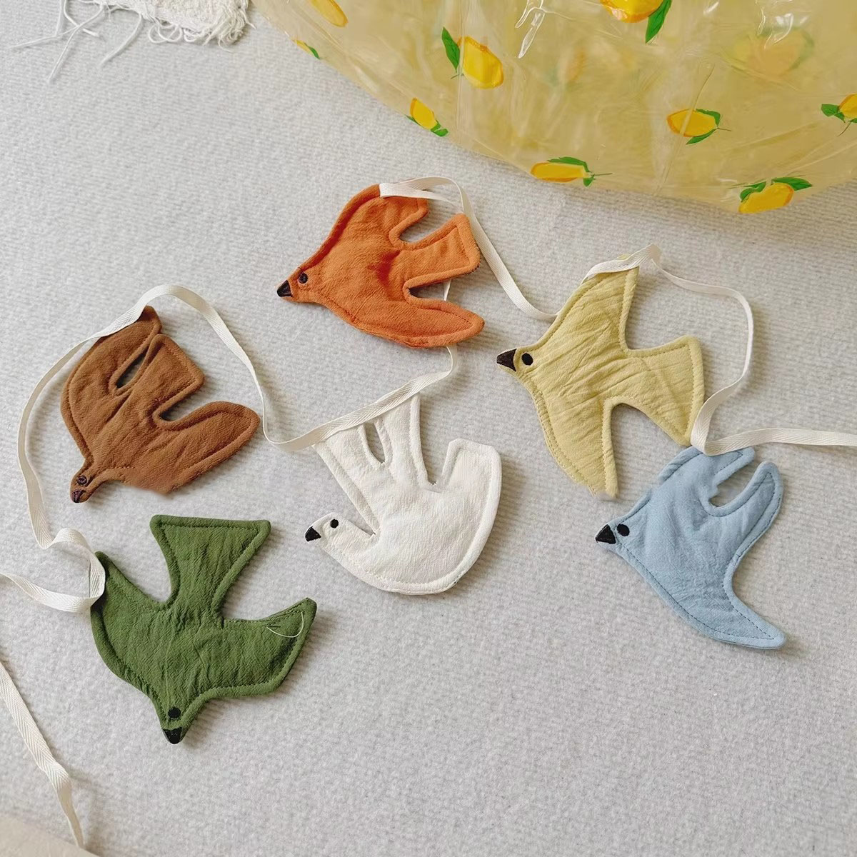 Baby Nursery Garland - Guirlande de drapeaux en tissu pour