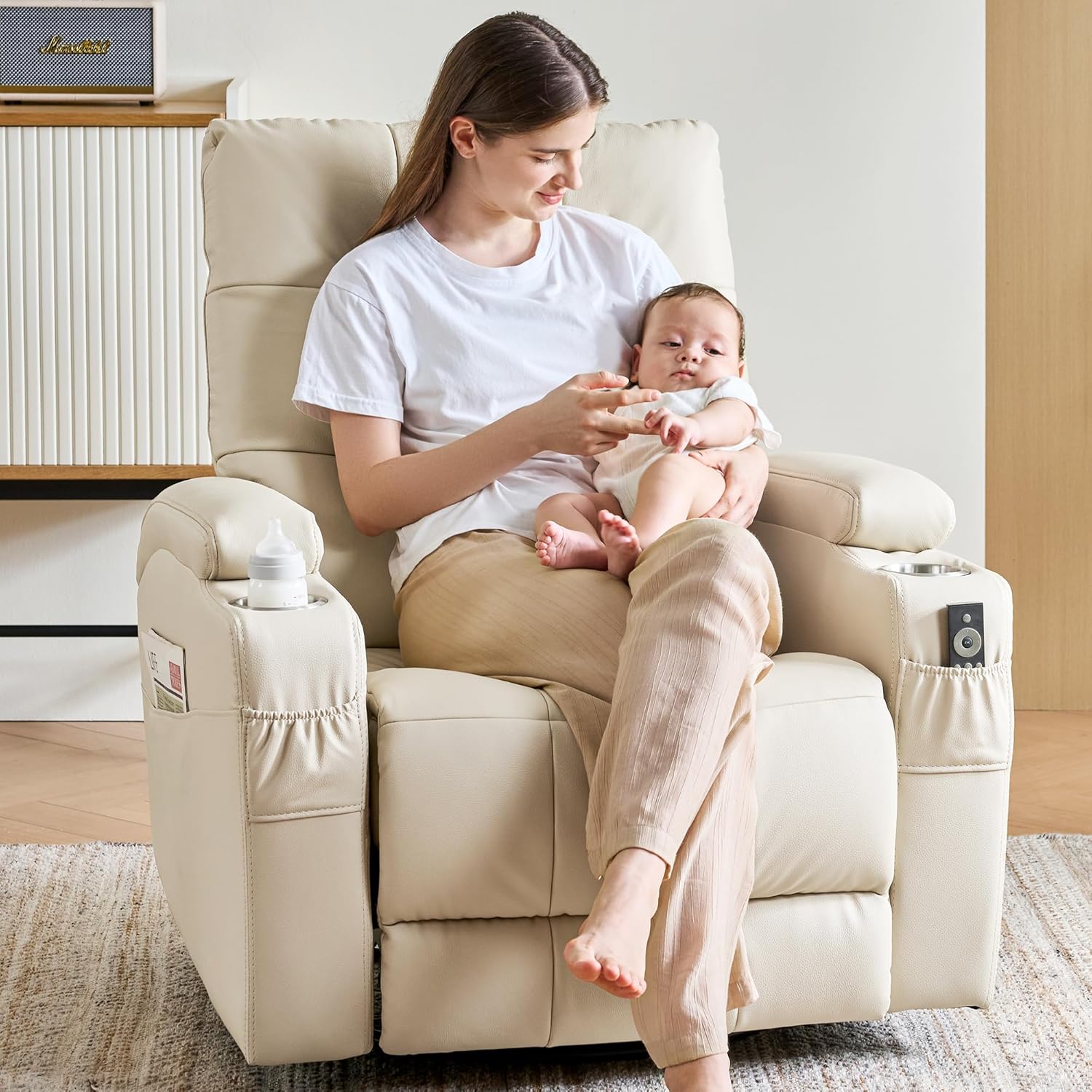 # Fauteuil inclinable en cuir, - Rocking Chair Nursery avis et prix