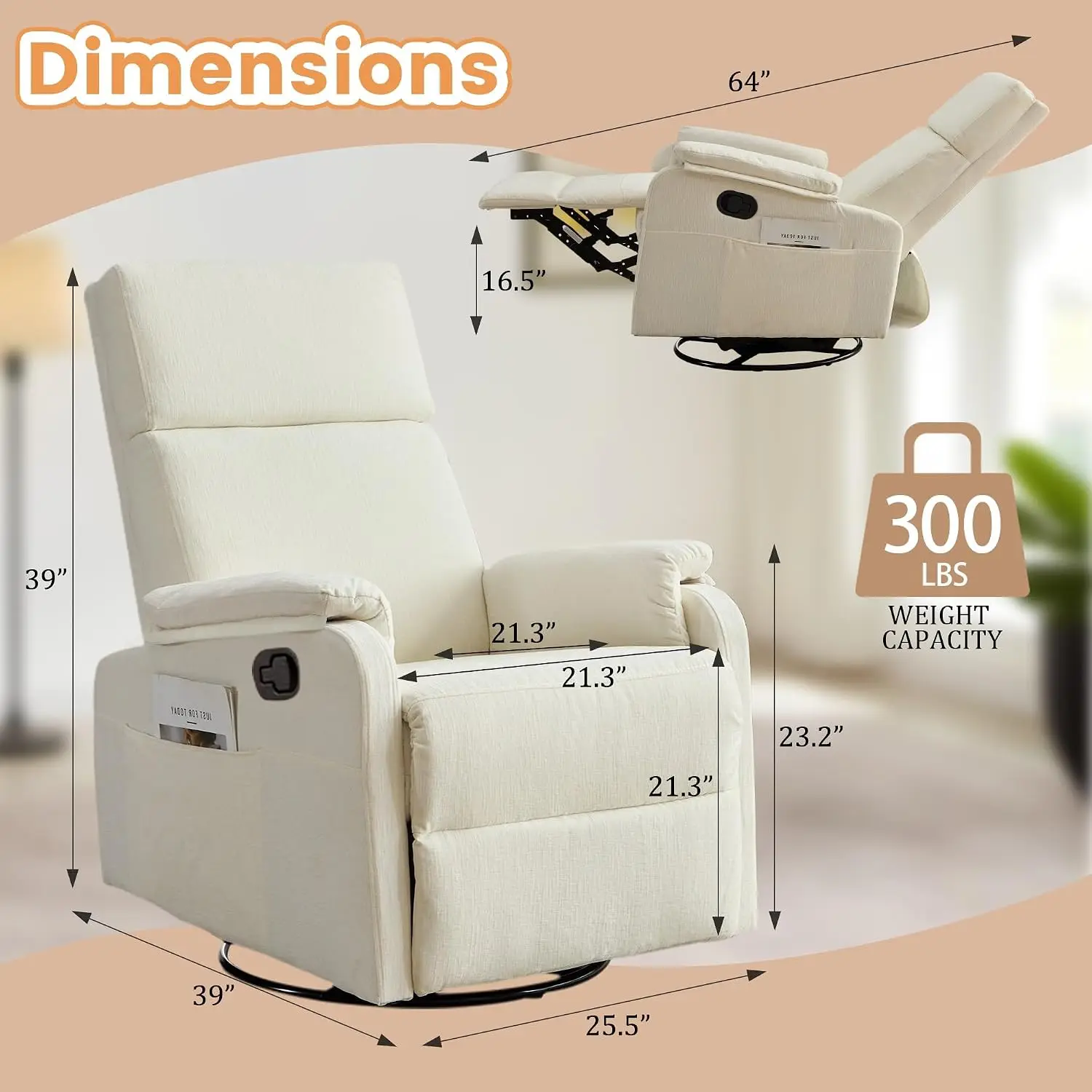 Fauteuil inclinable Korser, fa - Rocking Chair Nursery avis et prix