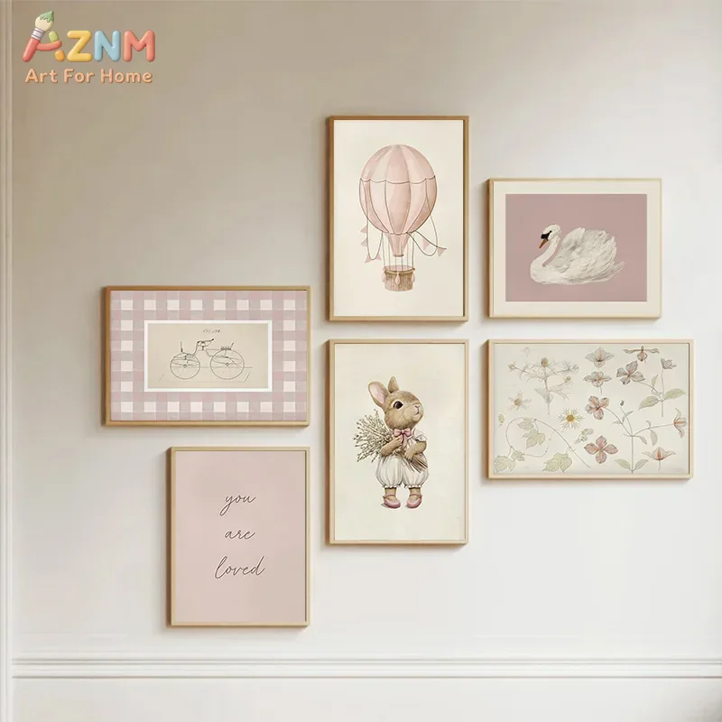 AZNM Boho Bunny Hot Air Balloo - Baby Nursery Vintage avis et prix