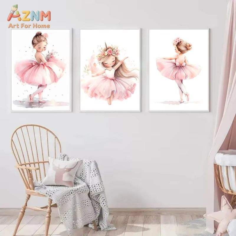 Affiche murale en toile décora - Baby Nursery Pink avis et prix