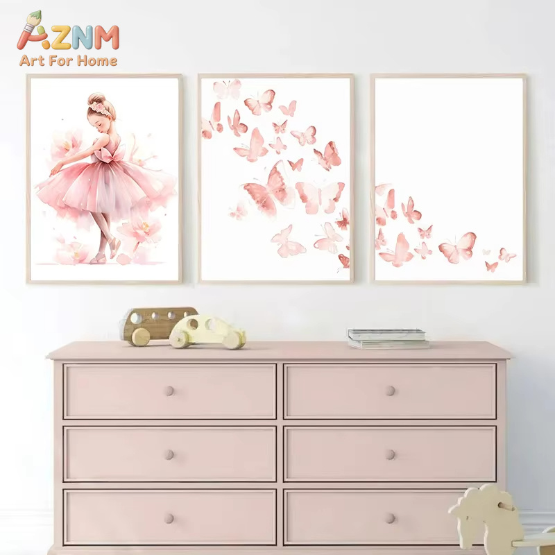 Affiche murale en toile décora - Baby Nursery Pink avis et prix