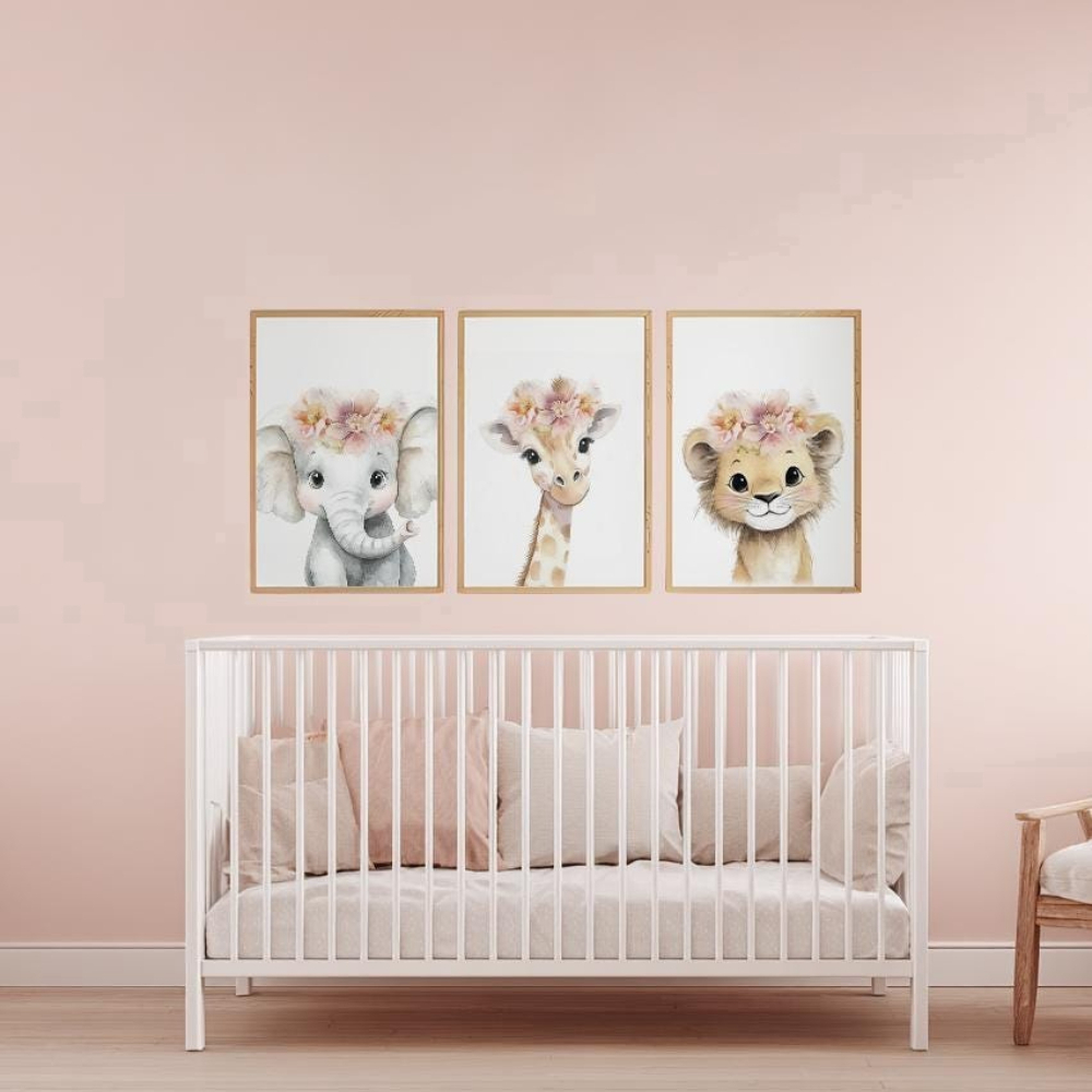 Ensemble d'art mural pour cham - Baby Nursery Pink avis et prix