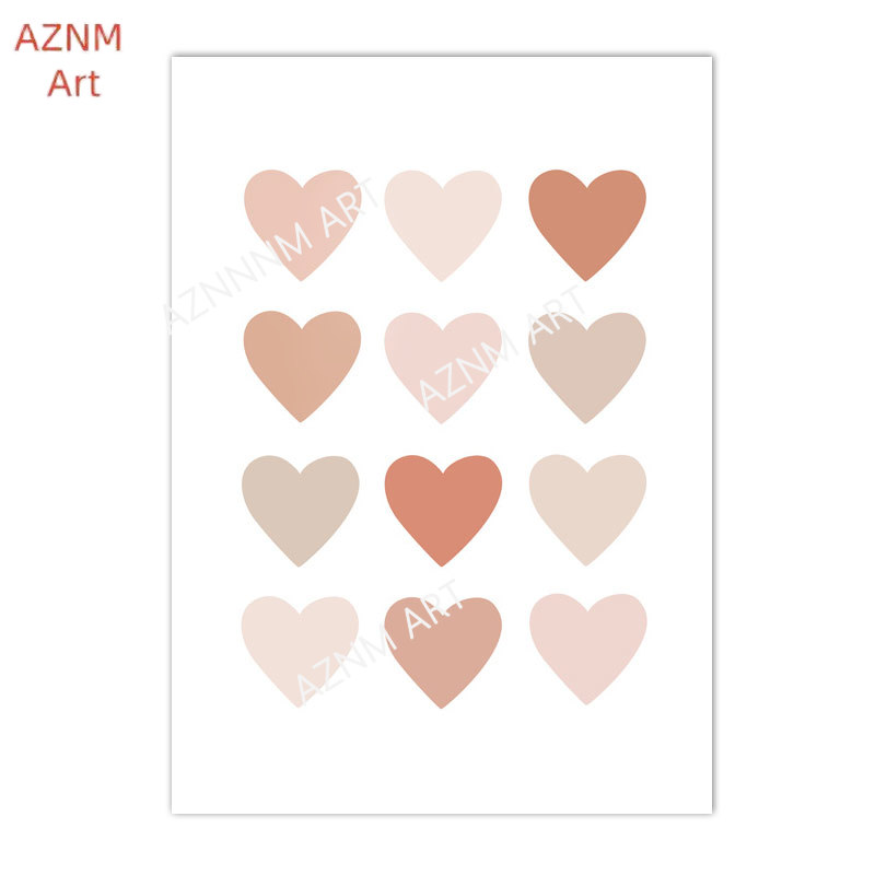 1/3 pièces, dessin animé coeur - Baby Nursery Pink avis et prix