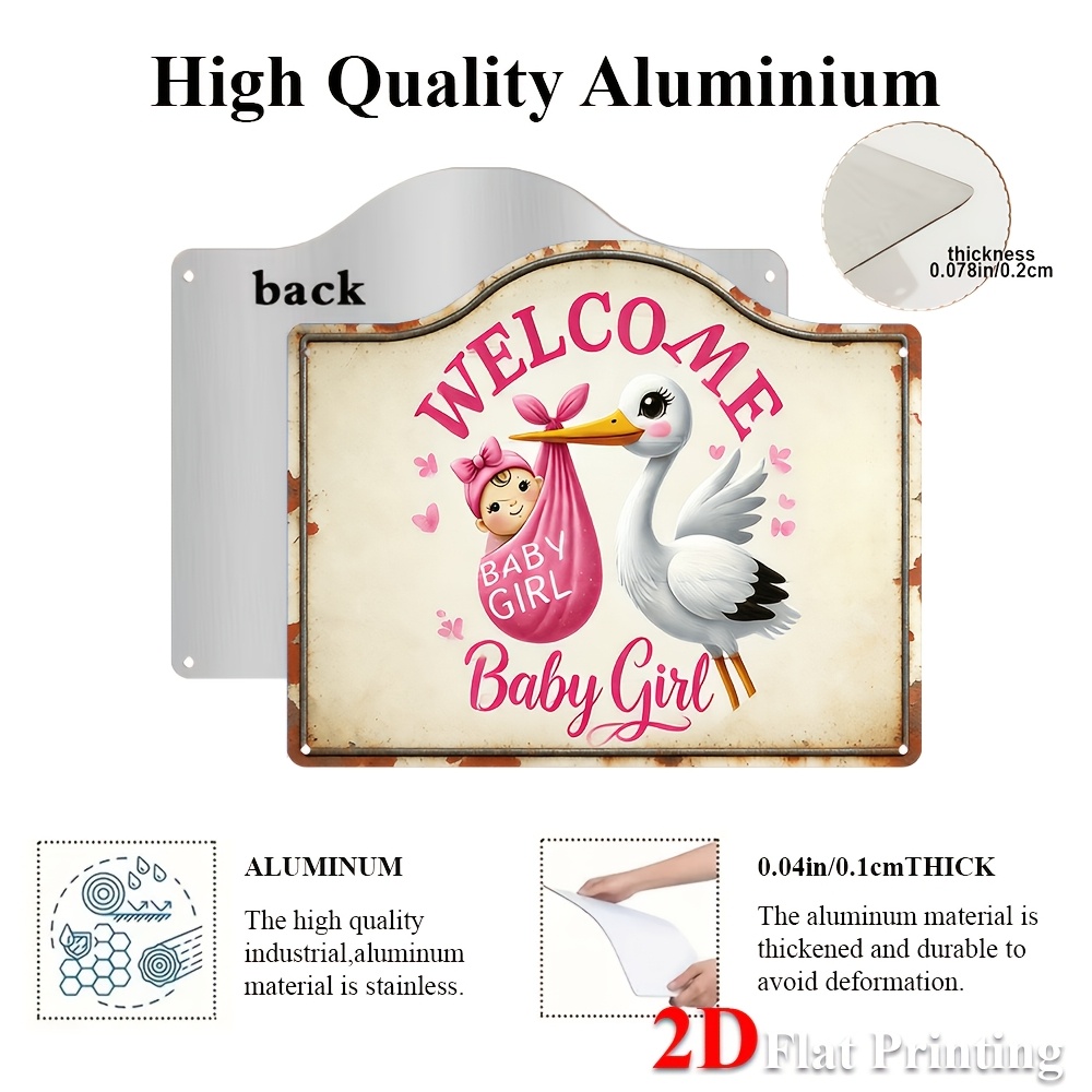 1 pièce d'art décoratif 2D pla - Baby Nursery Pink avis et prix