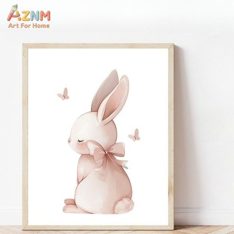 AZNM Tableau mural sur toile L - Baby Nursery Pink avis et prix