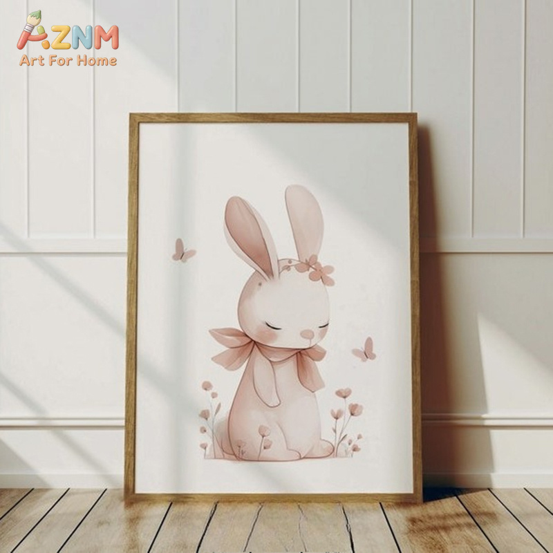 AZNM Tableau mural sur toile L - Baby Nursery Pink avis et prix