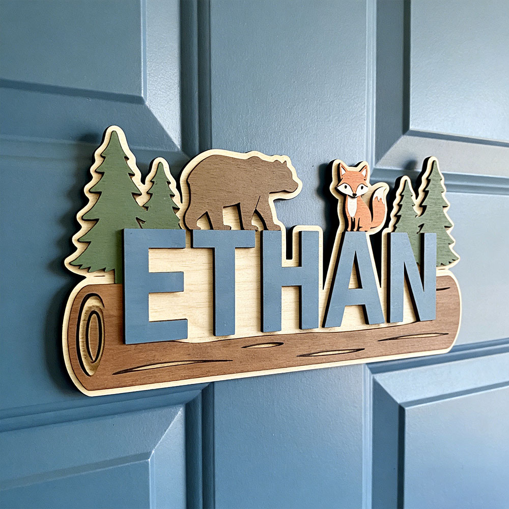 Plaque en bois personnalisée a - Baby Nursery avis et prix