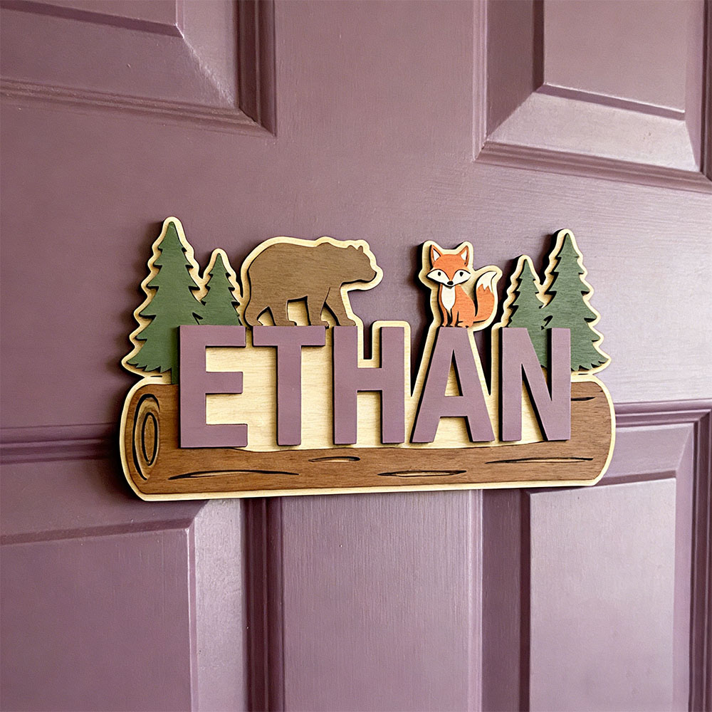 Plaque en bois personnalisée a - Baby Nursery avis et prix