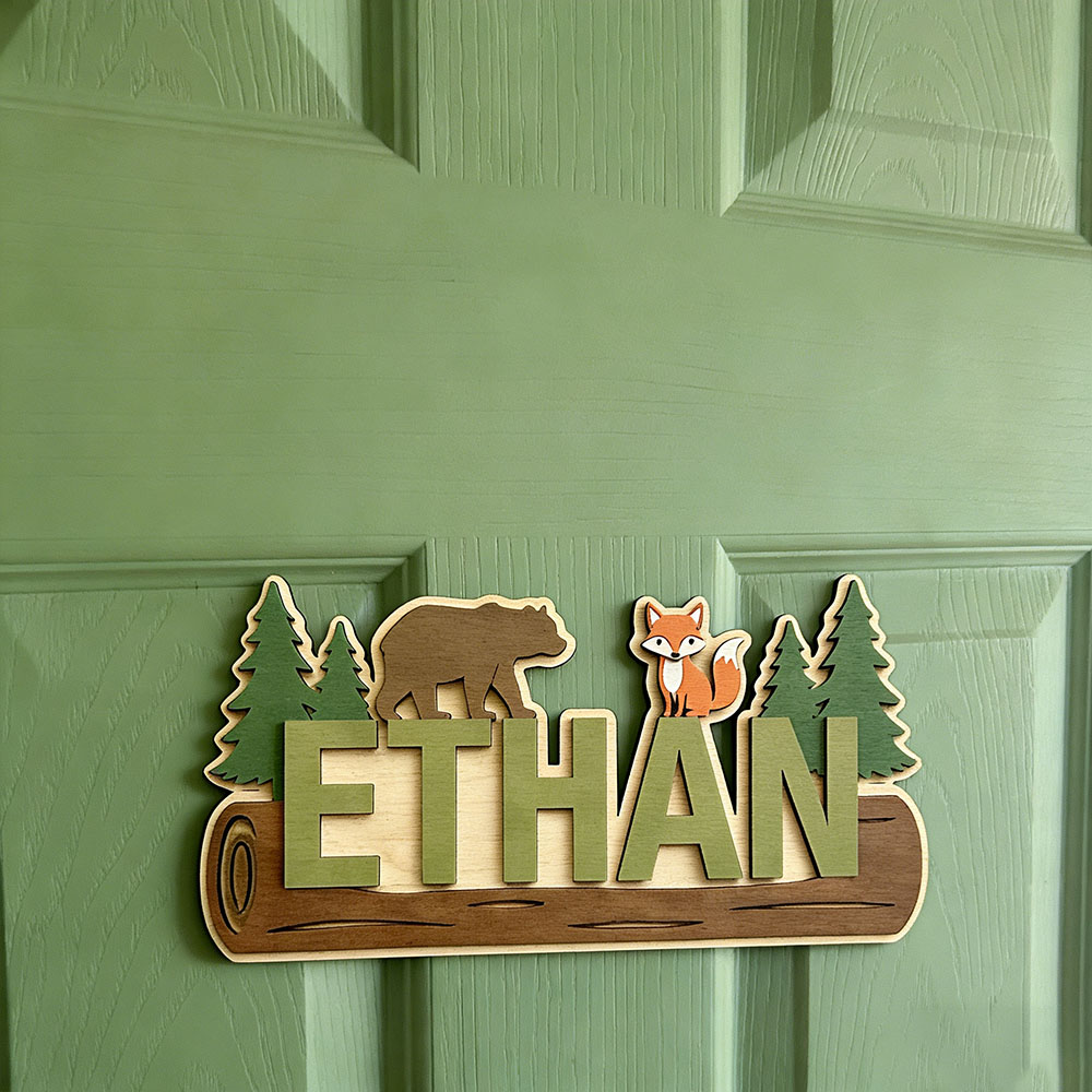 Plaque en bois personnalisée a - Baby Nursery avis et prix