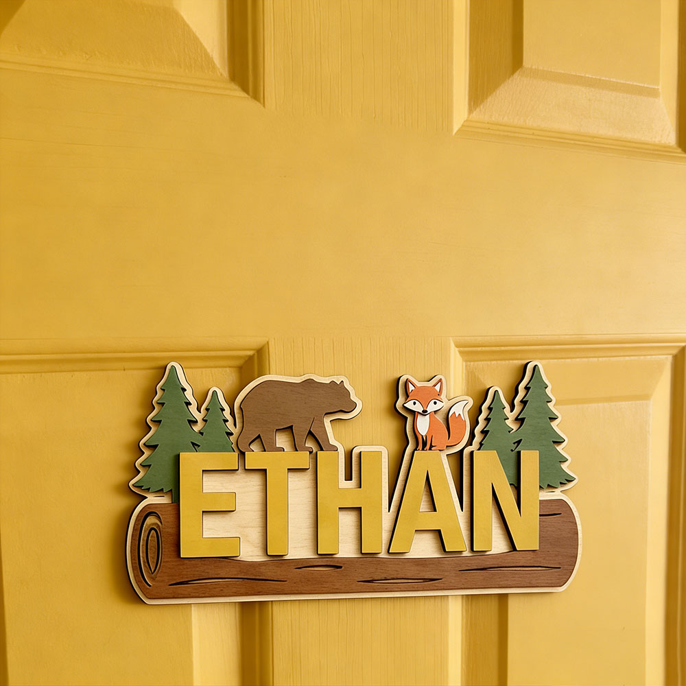 Plaque en bois personnalisée a - Baby Nursery avis et prix