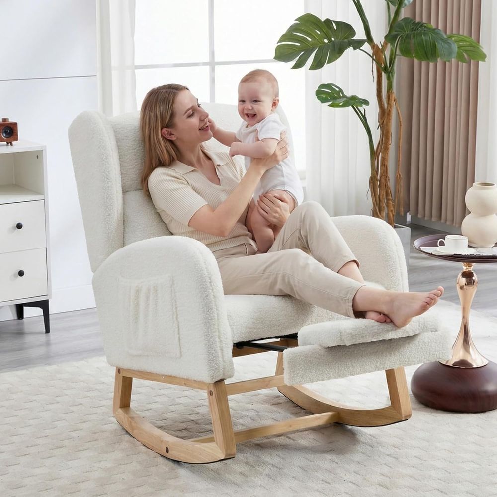 Fauteuil à bascule rembourré p - Rocking Chair Nursery avis et prix