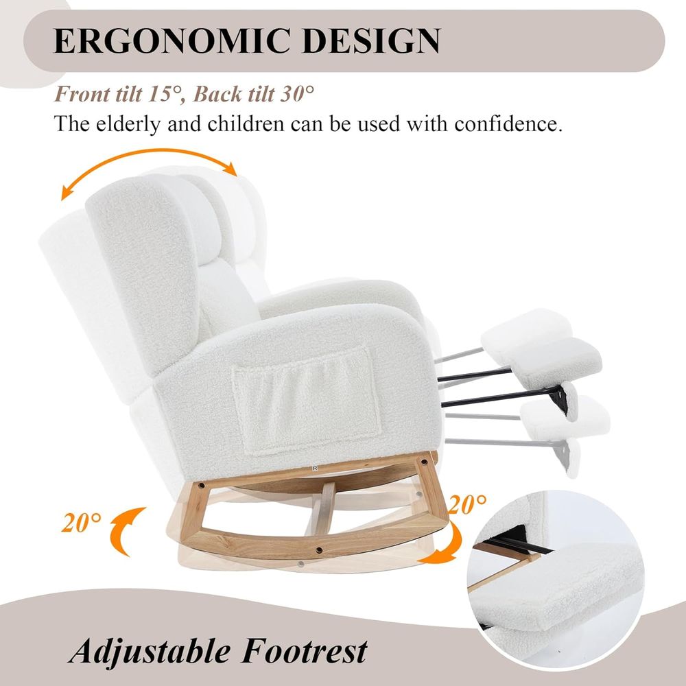Fauteuil à bascule rembourré p - Rocking Chair Nursery avis et prix