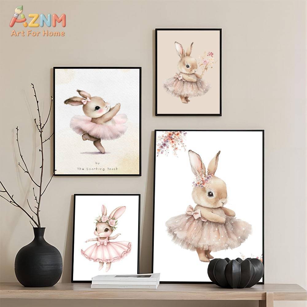 AZNM Impression sur toile Lapi - Baby Nursery Pink avis et prix