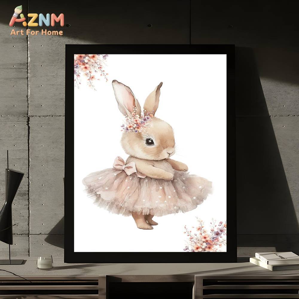 AZNM Impression sur toile Lapi - Baby Nursery Pink avis et prix