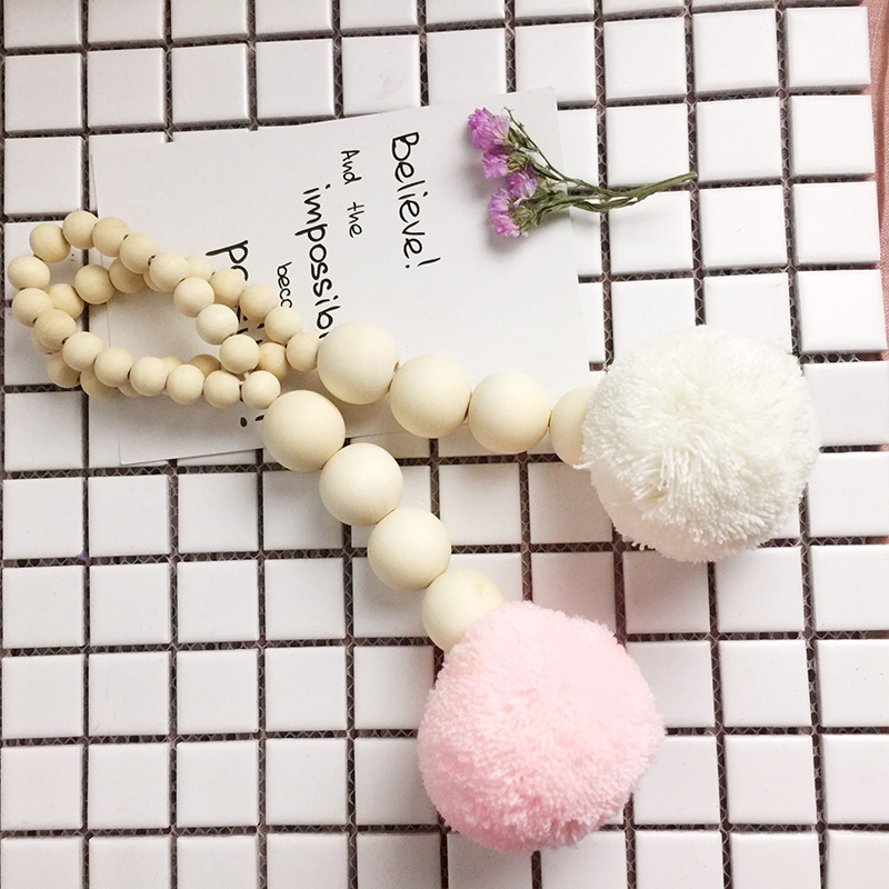 Guirlande de perles en bois po - Baby Nursery Garland avis et prix