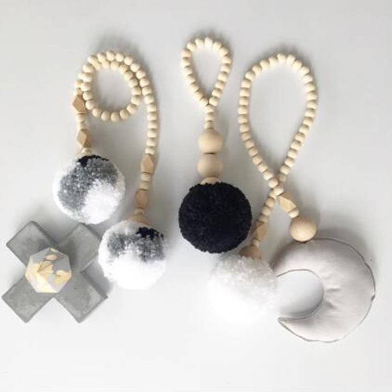 Guirlande de perles en bois po - Baby Nursery Garland avis et prix