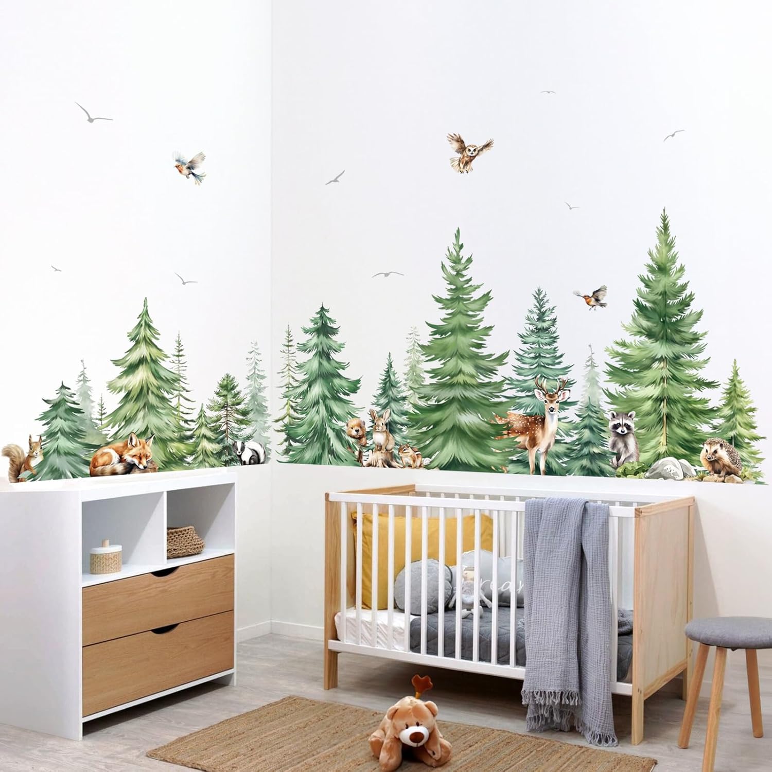 Grand aquarelle pin animaux st - Baby Nursery Set Furniture avis et prix