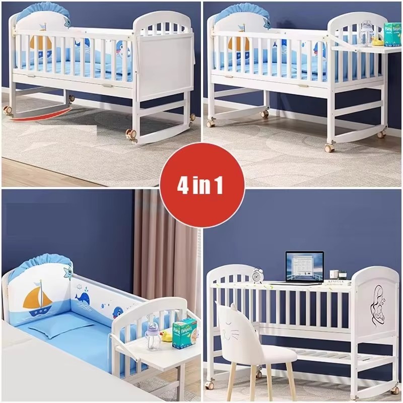 Lit bébé en bois avec moustiqu - Baby Nursery Sale avis et prix