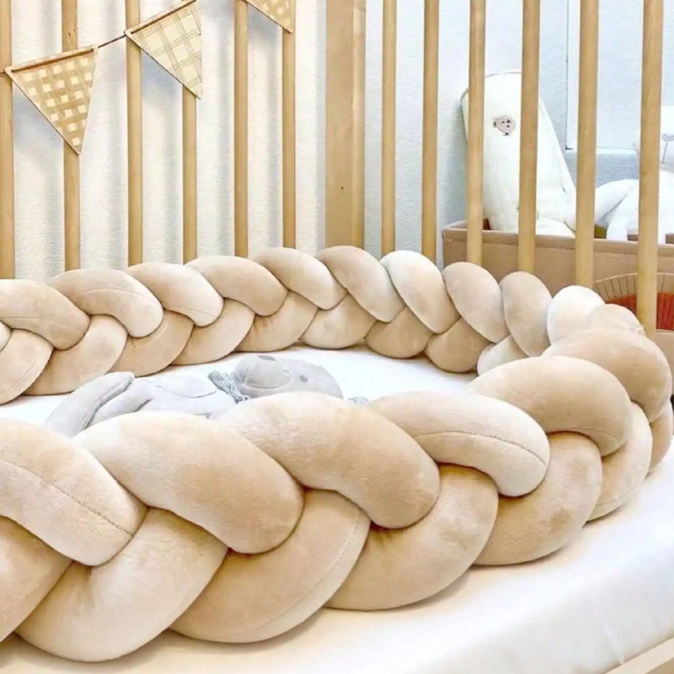 Tour de lit tressé large pour  - Baby Nursery Sale avis et prix