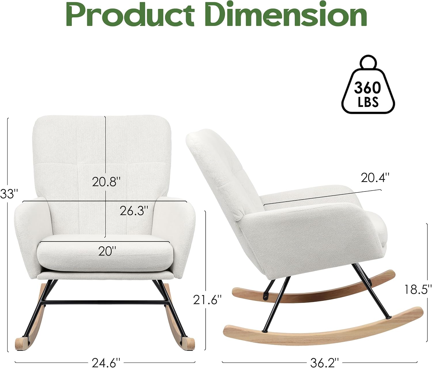 Fauteuil à bascule pour chambr - Rocking Chair Nursery avis et prix