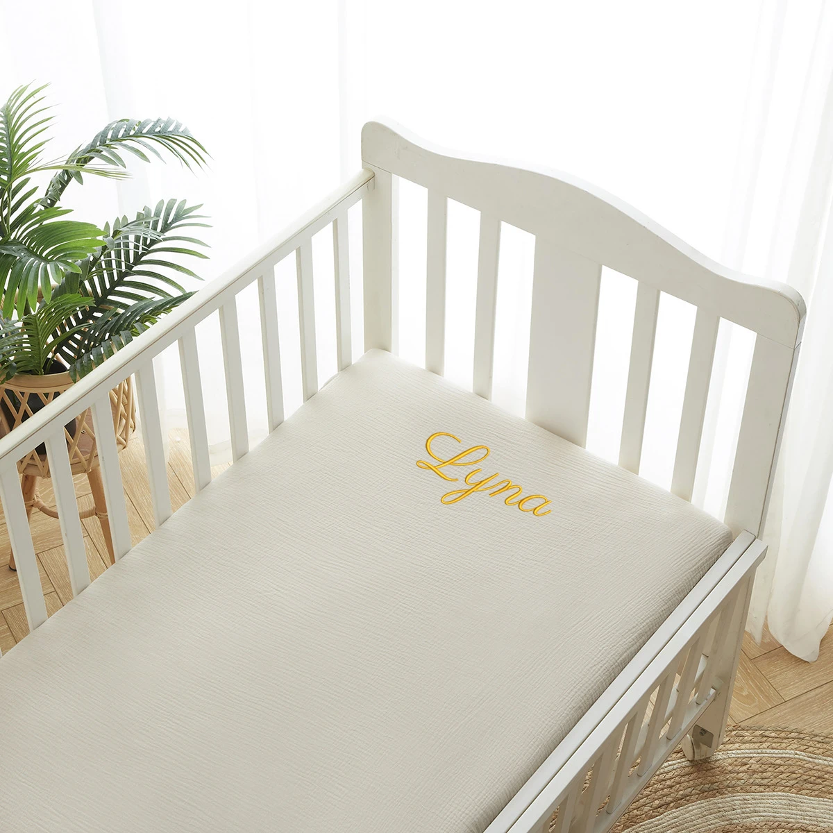 Draps CPull en mousseline brod - Baby Nursery Sale avis et prix