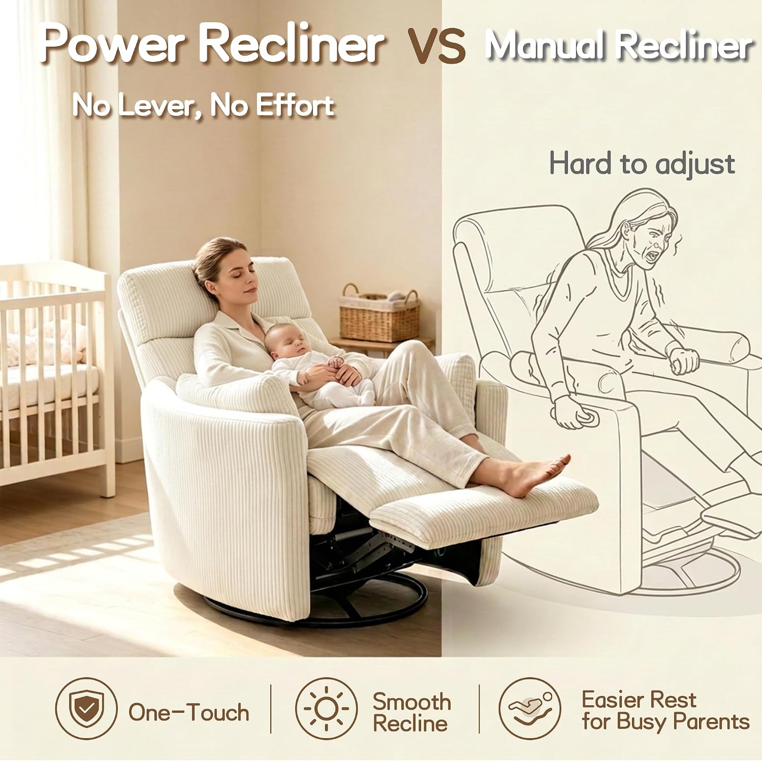 Fauteuil à bascule électrique  - Rocking Chair Nursery avis et prix