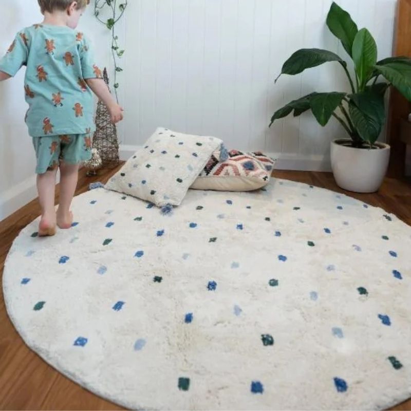 Tapis moelleux à pois pour enf - Baby Nursery Modern avis et prix