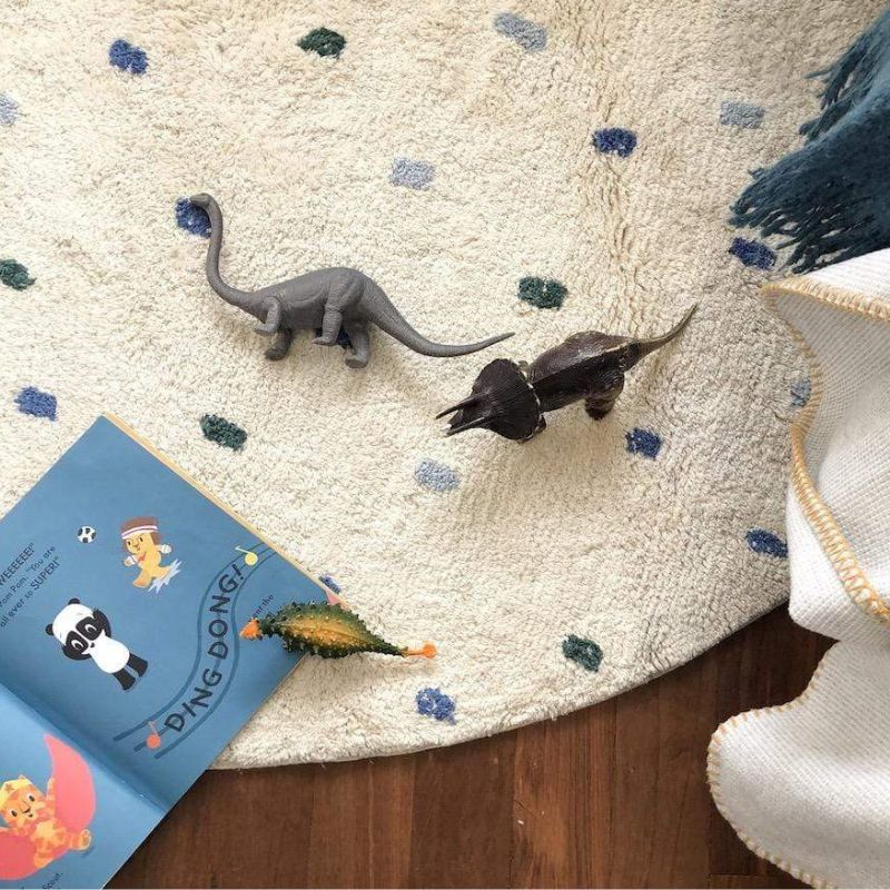 Tapis moelleux à pois pour enf - Baby Nursery Modern avis et prix