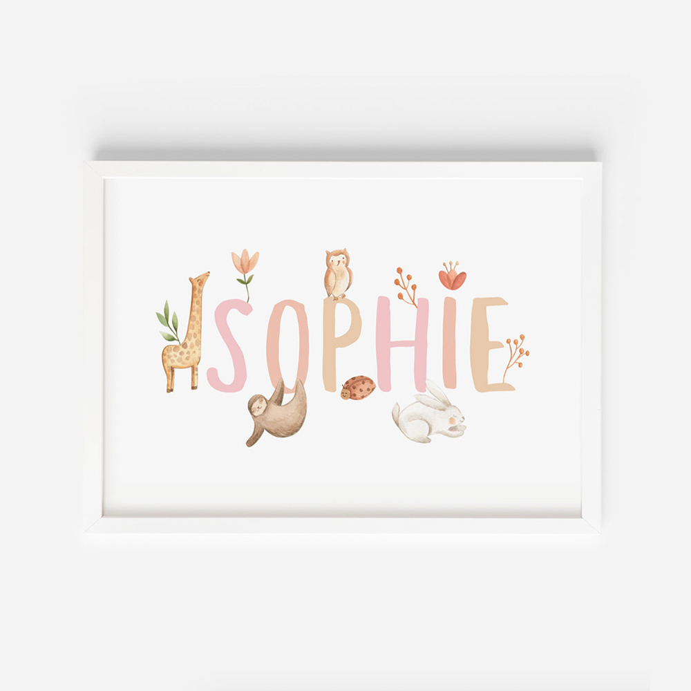 Affiche Personnalisée avec Nom - Baby Nursery Name Letters avis et prix