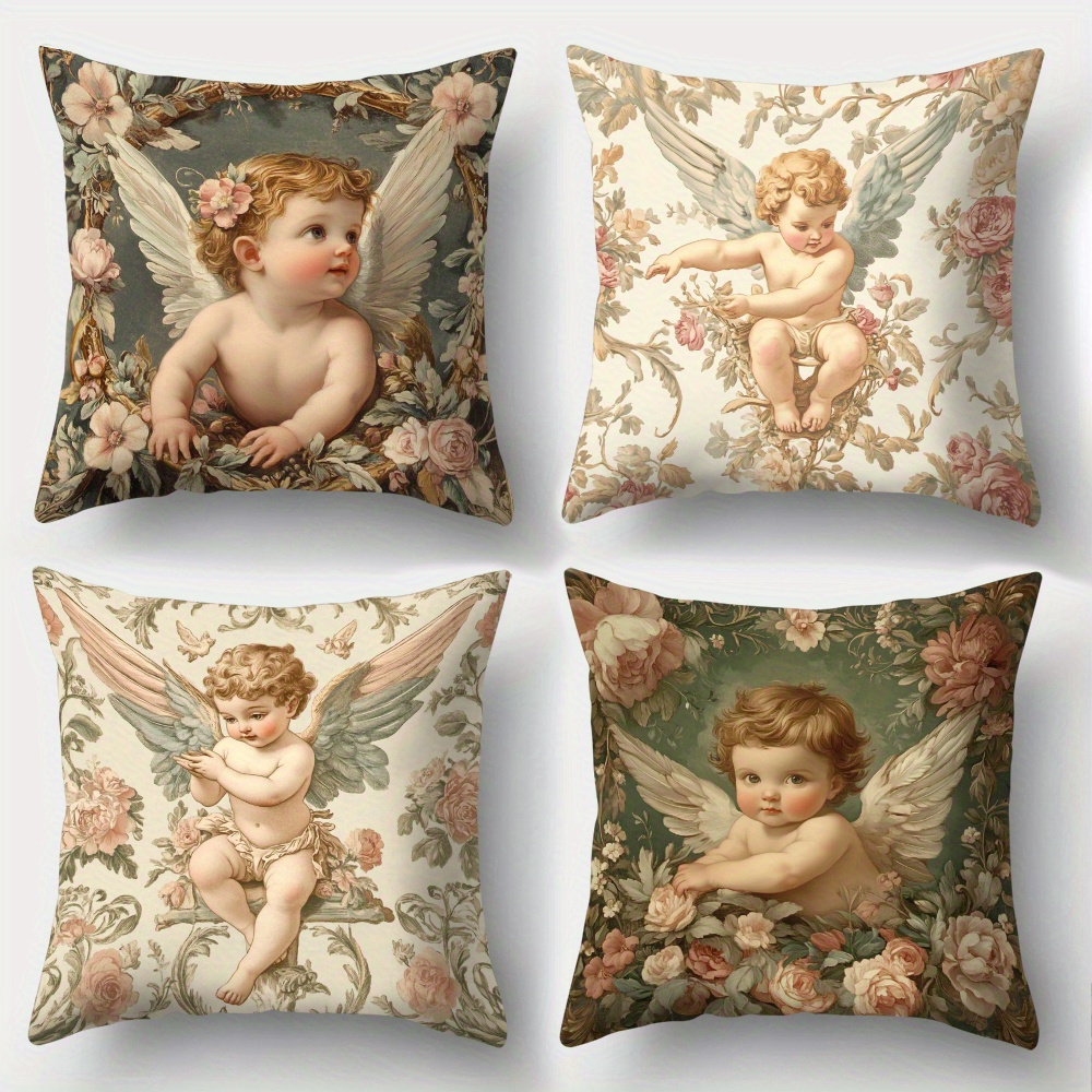 Lot de 4 Housses de Coussin Im - Baby Nursery Vintage avis et prix