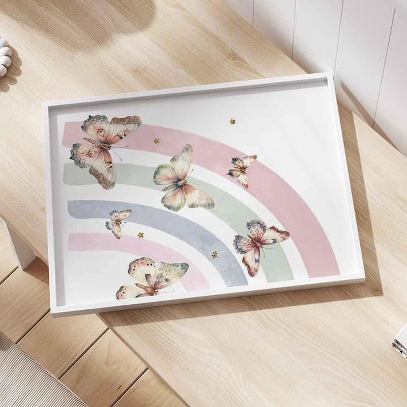 Toile murale avec nom de bébé  - Baby Nursery Pink avis et prix