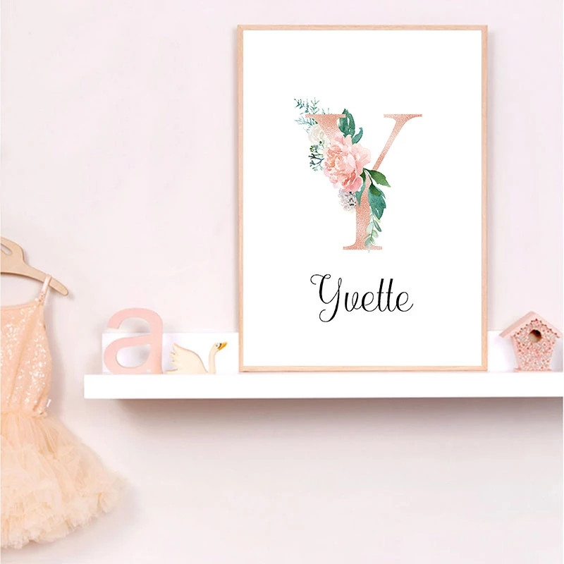 1 pièce de peinture sur toile  - Baby Name Wall Art avis et prix