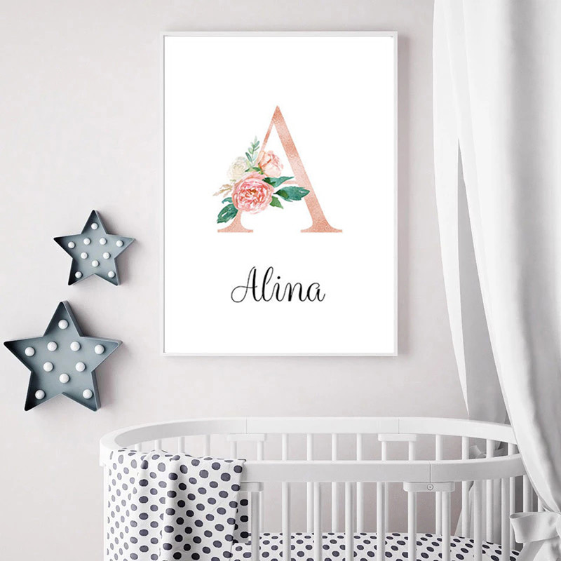 1 pièce de peinture sur toile  - Baby Name Wall Art avis et prix