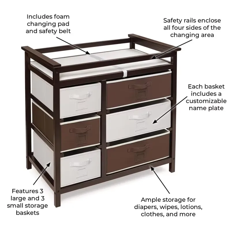 Commode moderne en bois pour b - Baby Nursery Set Furniture avis et prix